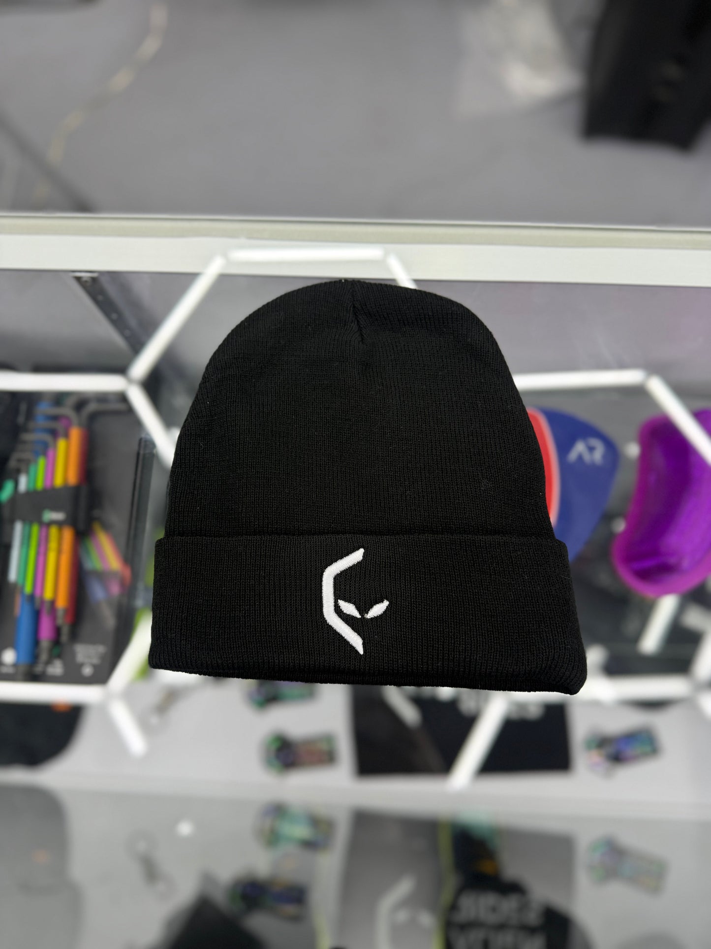 Alien Rides Cuffed Beanie