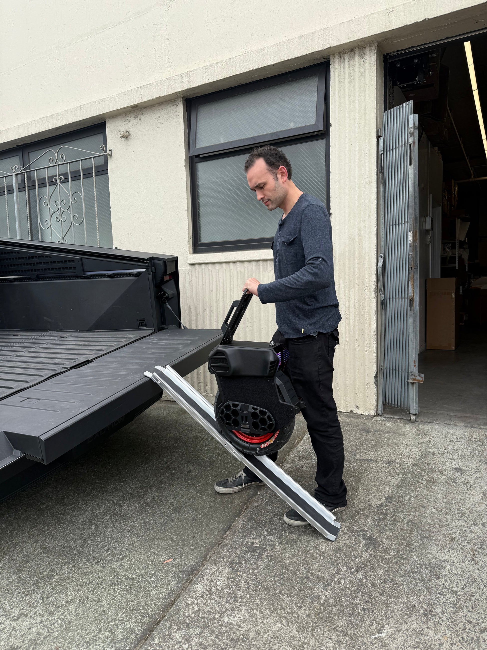 Extendable Ramp for Loading Bikes, Scooters, and Unicycles