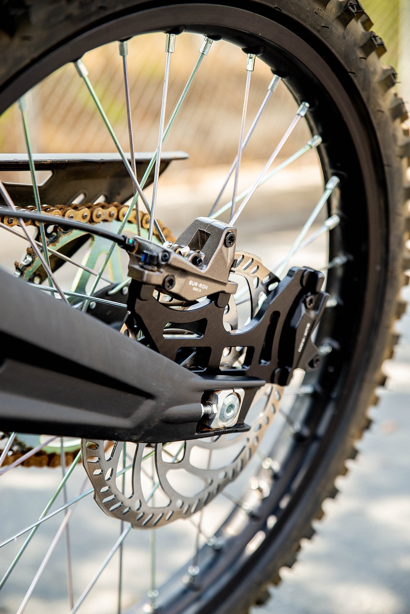Dual Rear Caliper Bracket Compatbible With Surron