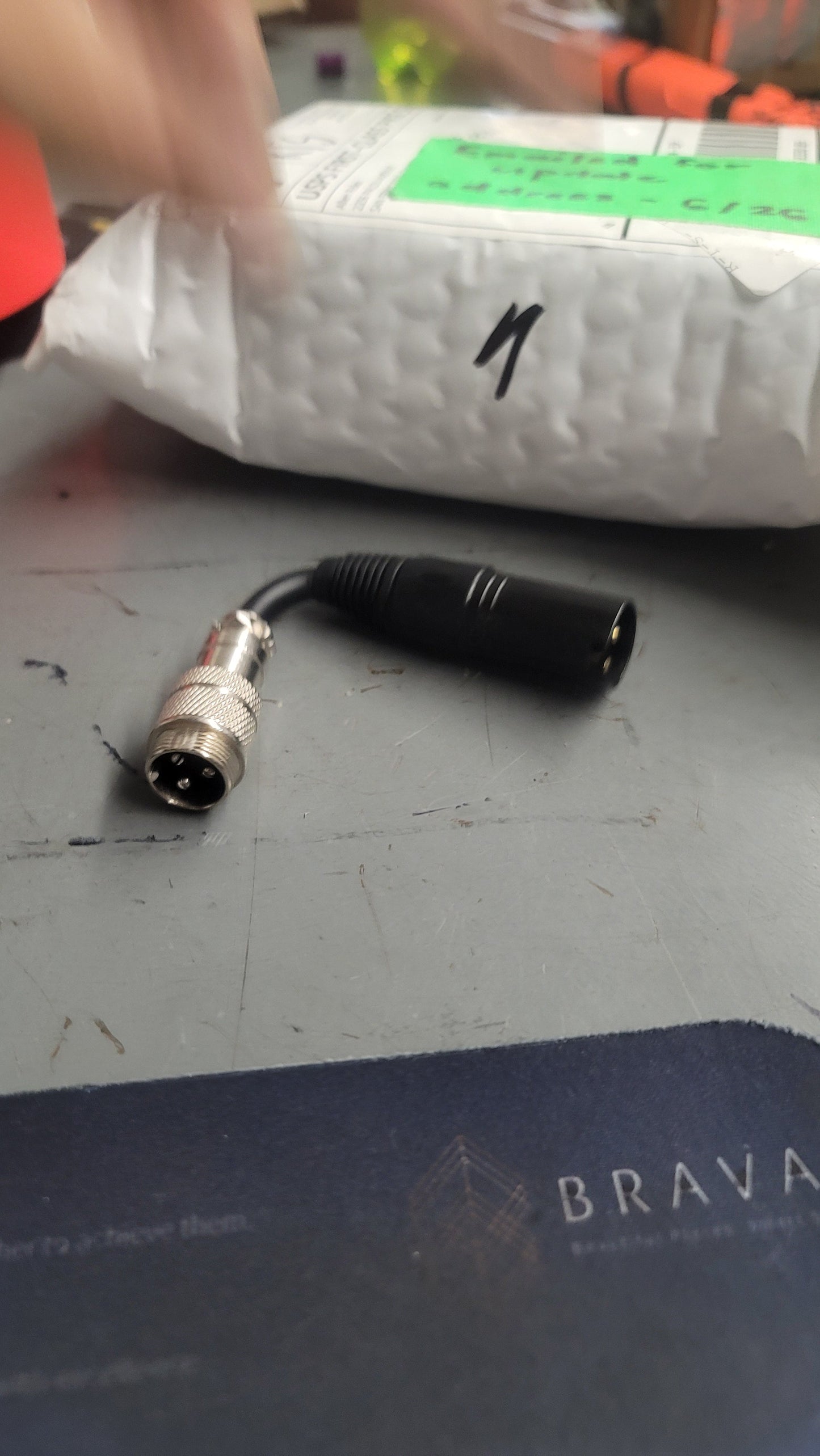 GX16-3 Male to XLR Male Adapter