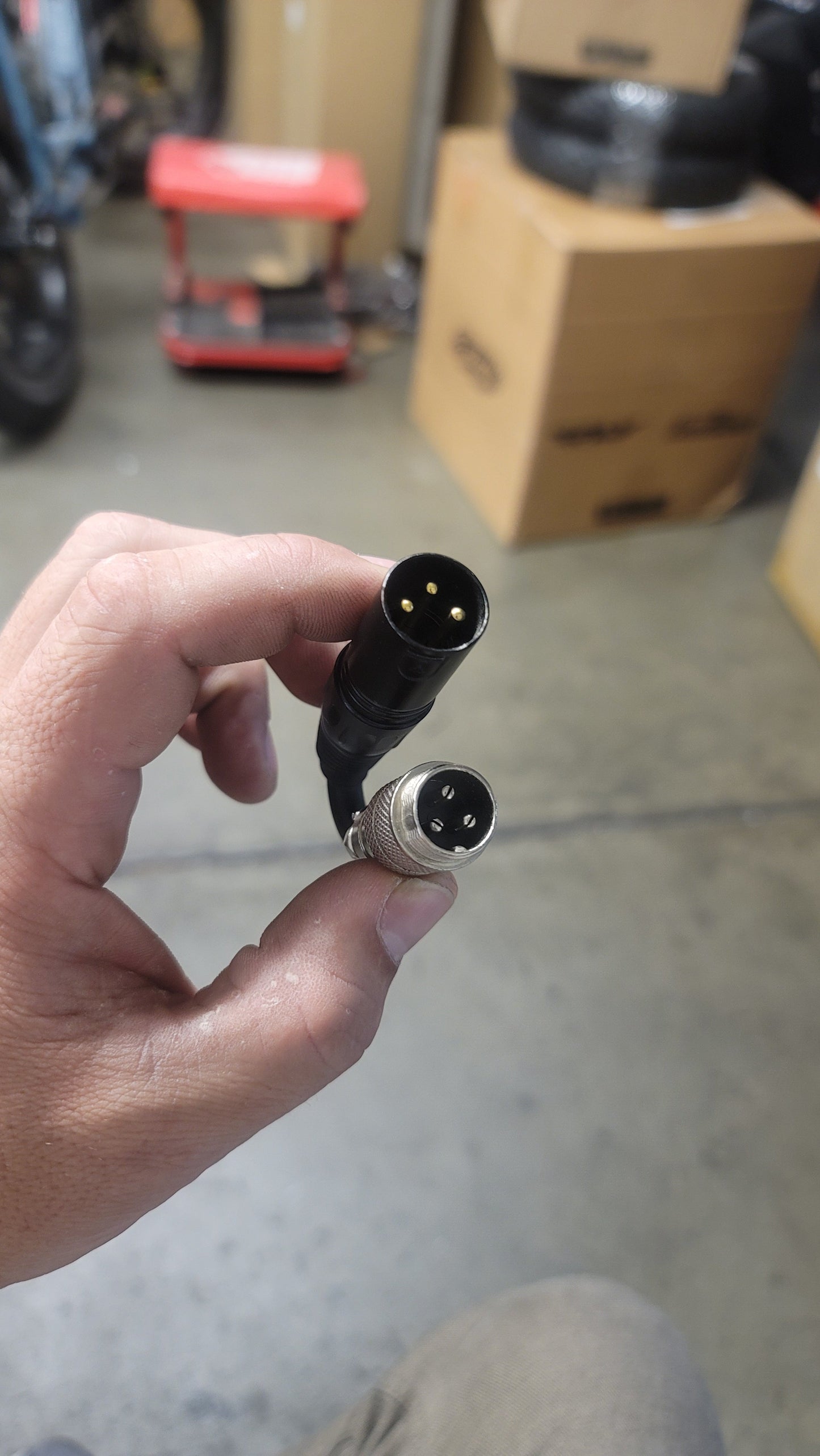 GX16-3 Male to XLR Male Adapter