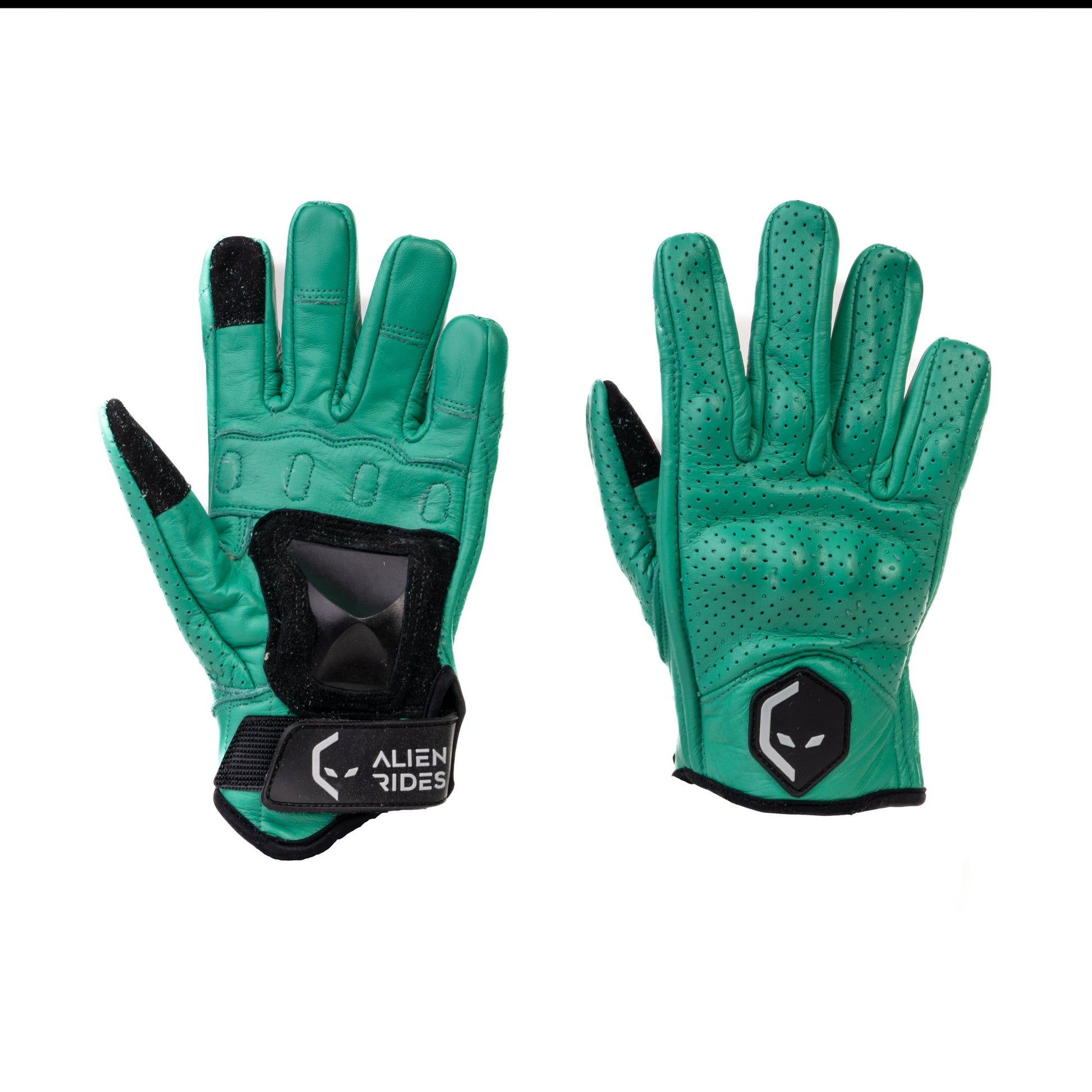 Alien Rides Kevlar Leather Gloves with Crash Protection