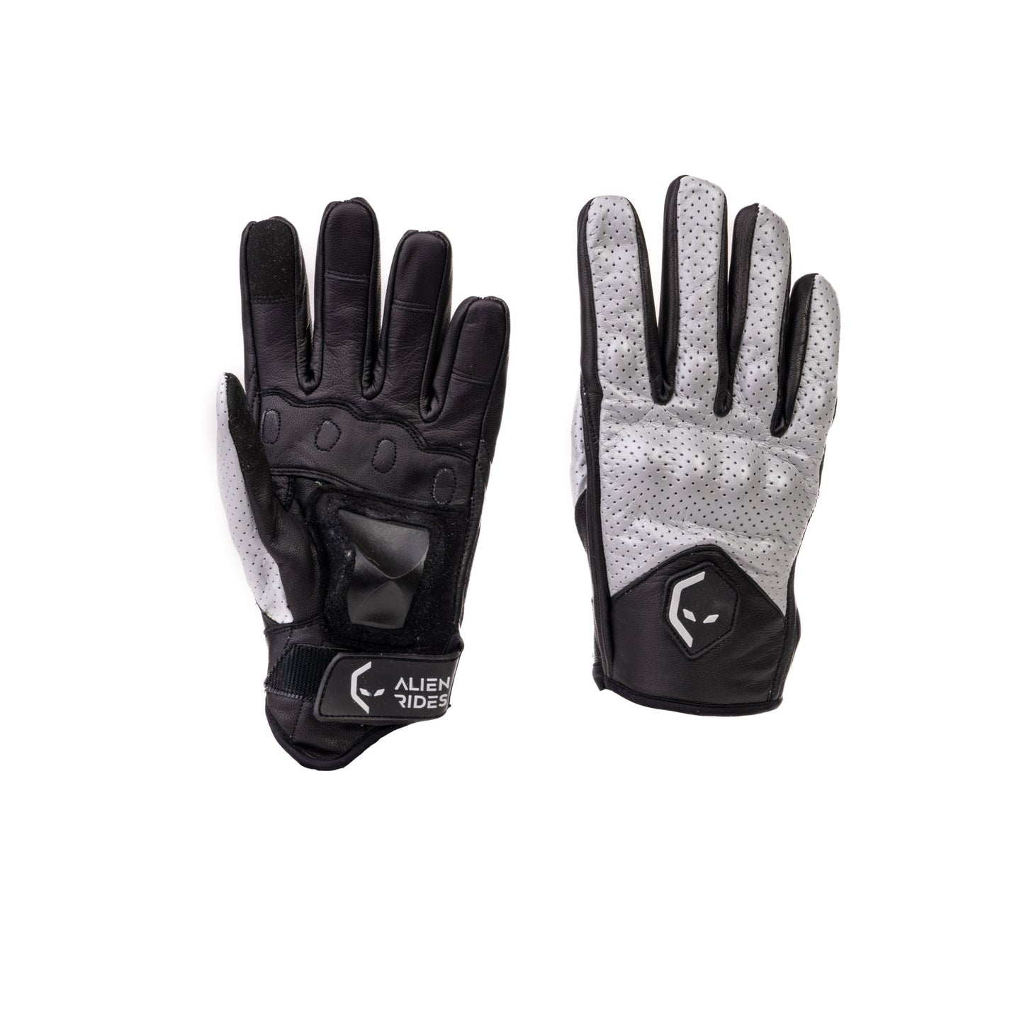 Alien Rides Kevlar Leather Gloves with Crash Protection