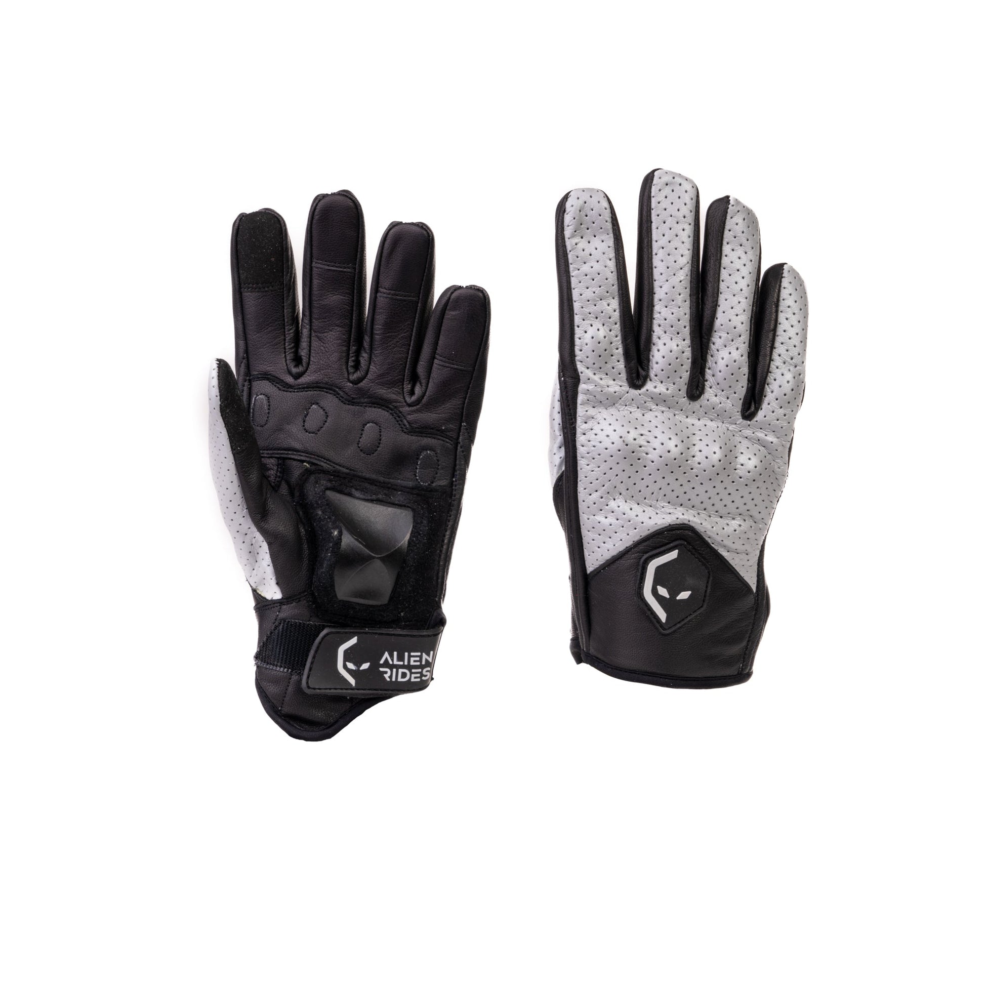 Alien Rides Kevlar Leather Gloves with Crash Protection