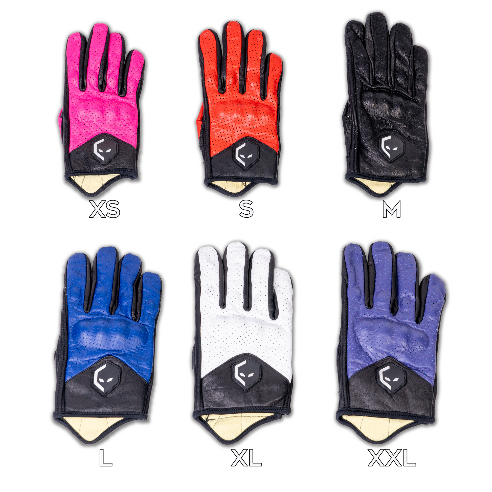 Alien Rides Kevlar Leather Gloves with Crash Protection