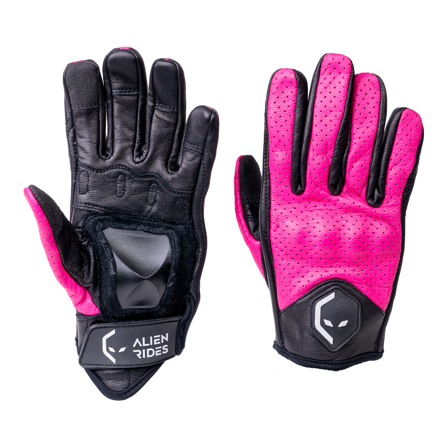 Alien Rides Kevlar Leather Gloves with Crash Protection