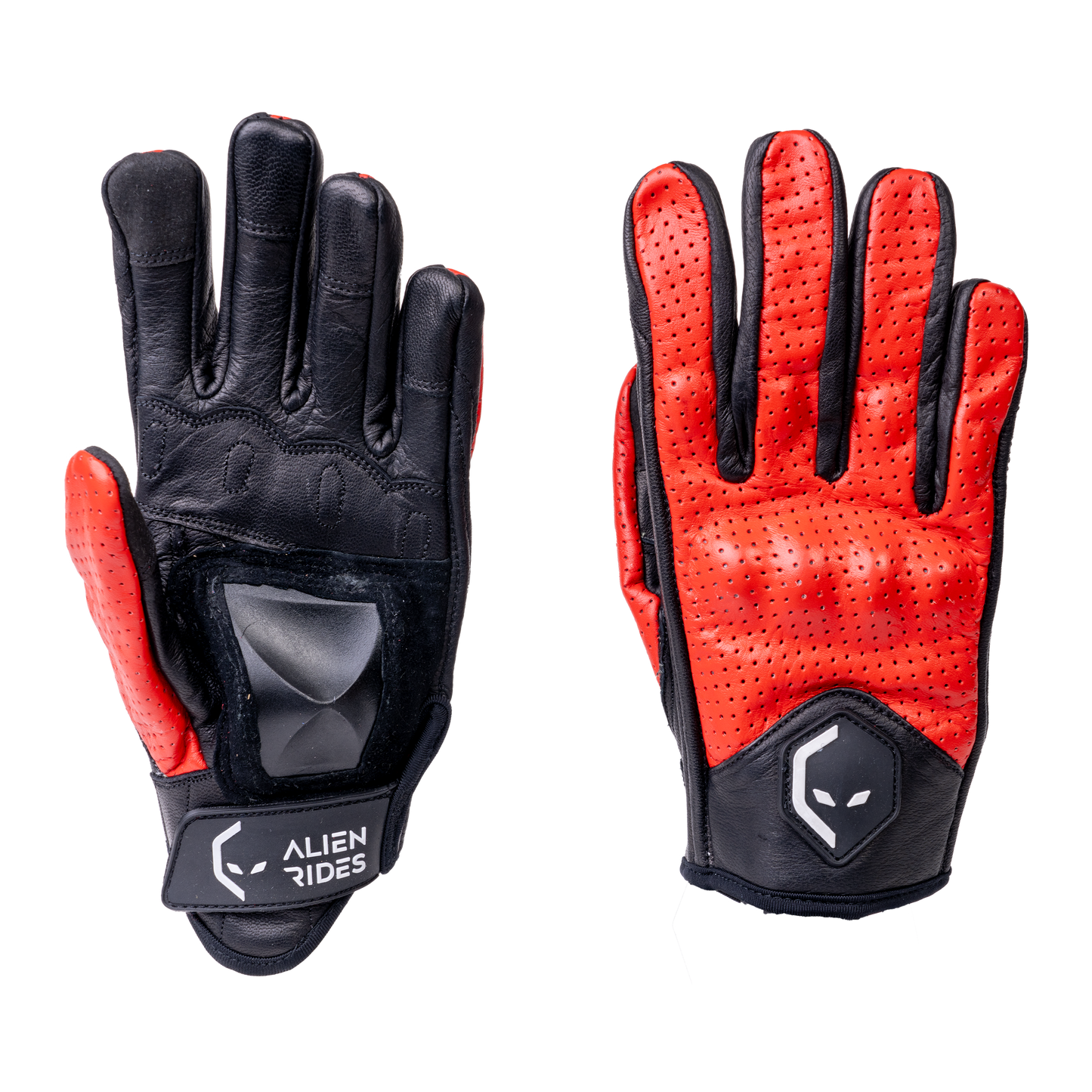 Alien Rides Kevlar Leather Gloves with Crash Protection
