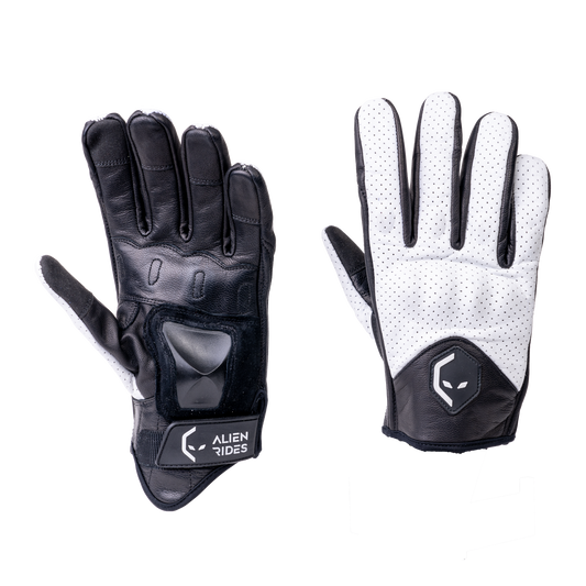 Alien Rides Kevlar Leather Gloves with Crash Protection