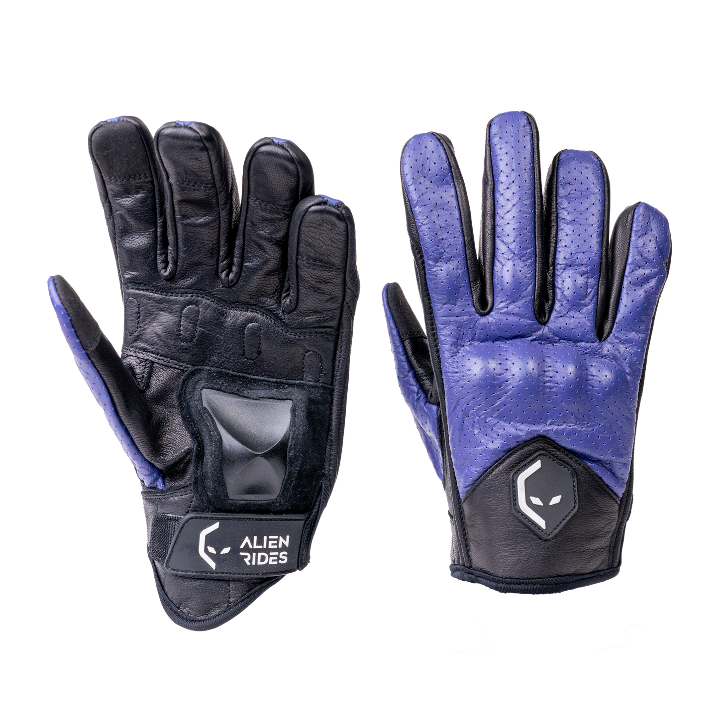 Alien Rides Kevlar Leather Gloves with Crash Protection