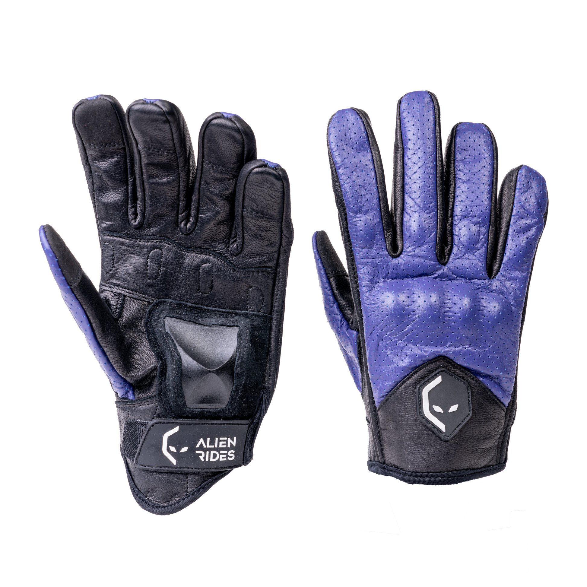 Alien Rides Kevlar Leather Gloves with Crash Protection