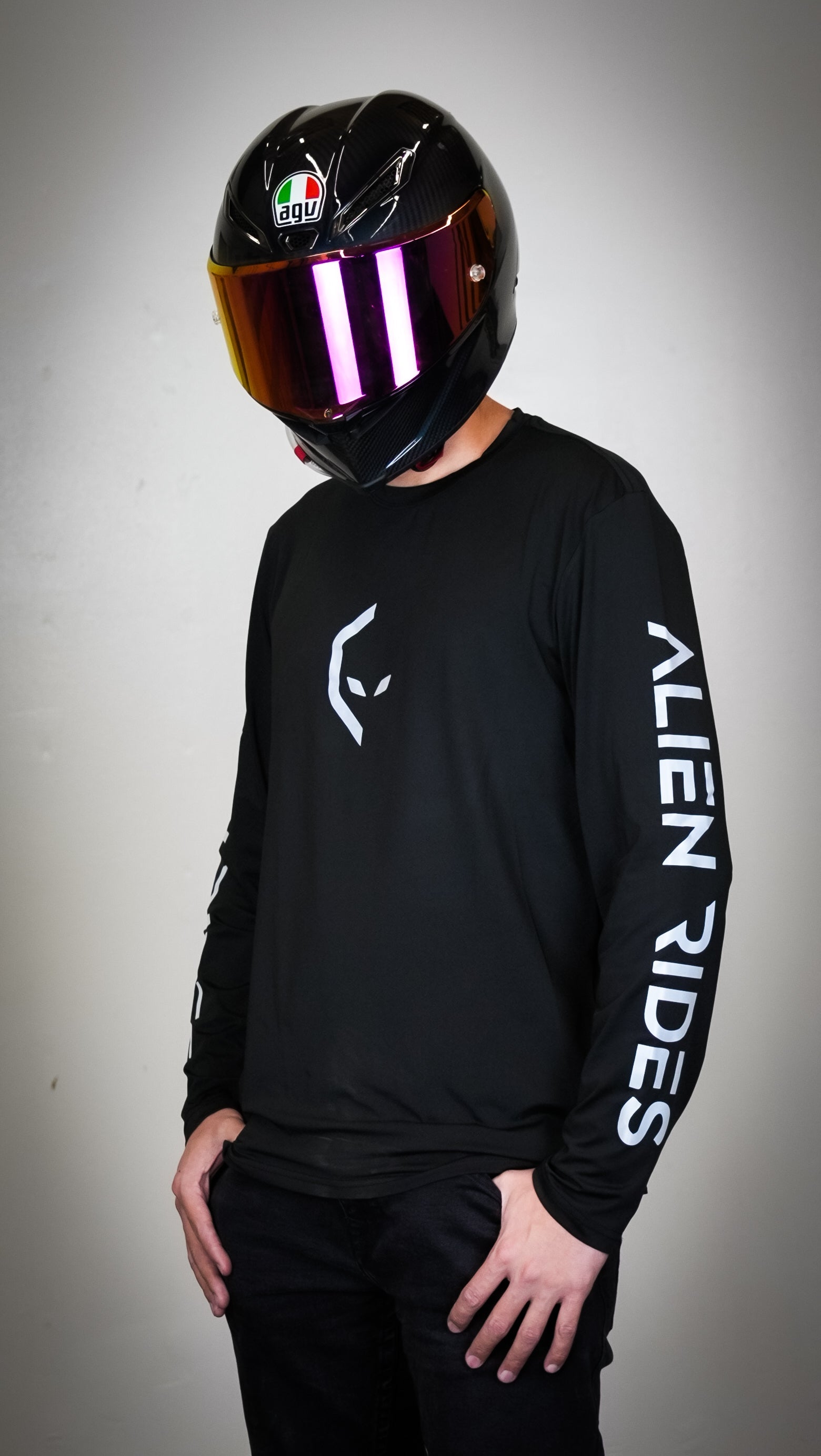 Alien Rides Reflective Long Sleeve Shirt