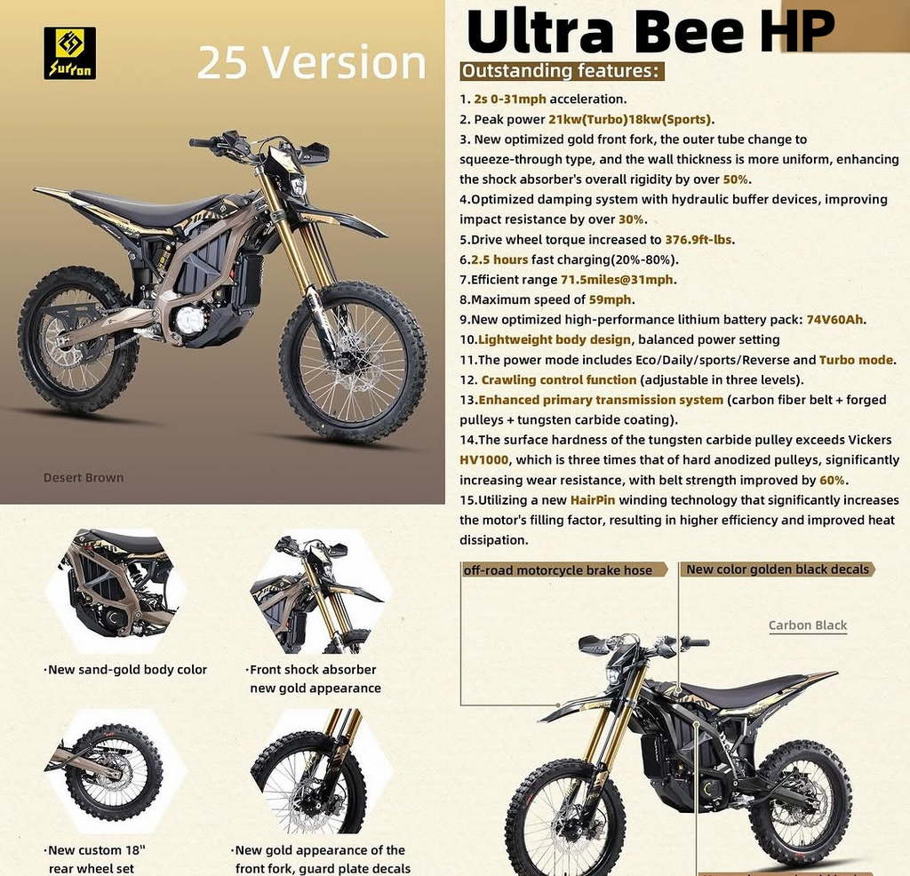 Surron Ultra Bee 21kw Electric Dirt Bike