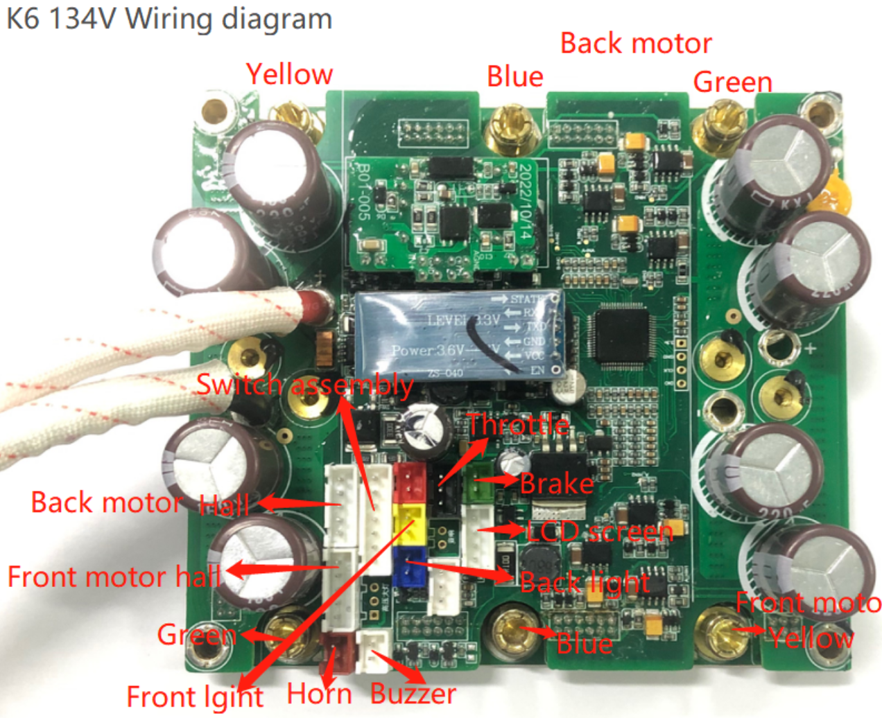 K6 Control Board & Driver Board Assembly