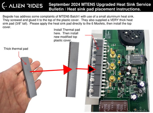 MTEN5 Upgraded Top Cover with Heat Sink