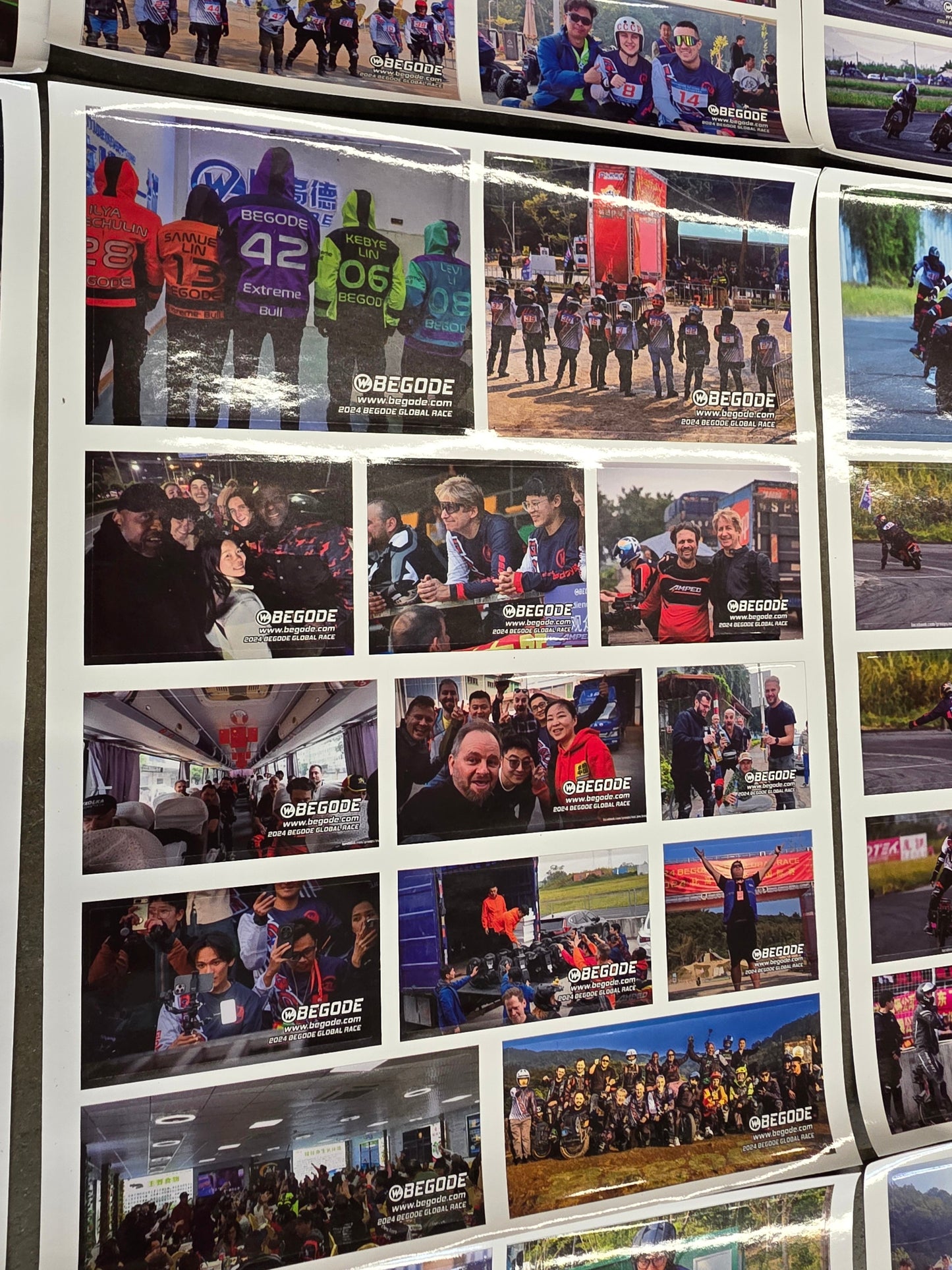 Begode Global Race Calendar and Sticker Photos