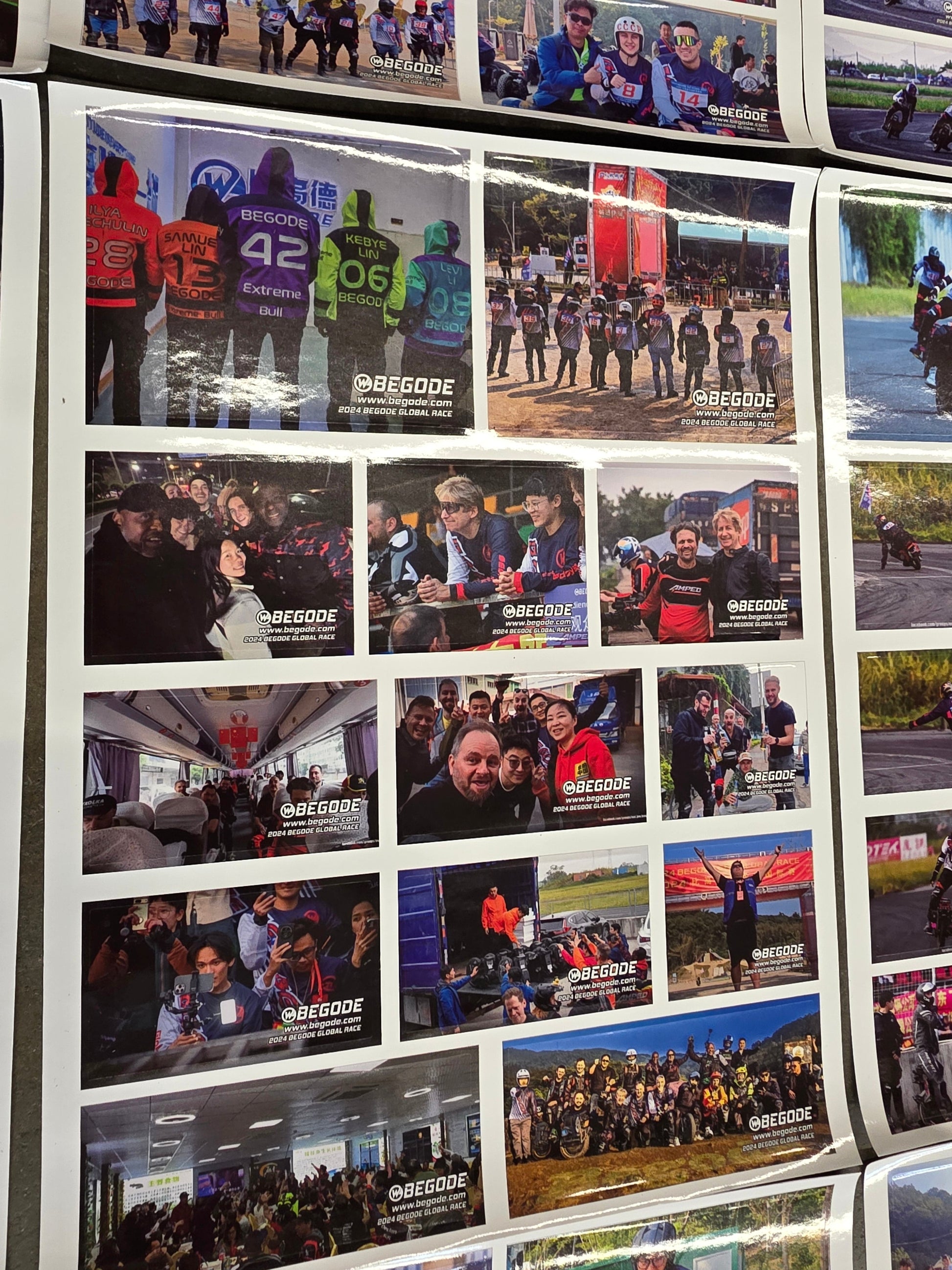 Begode Global Race Calendar and Sticker Photos