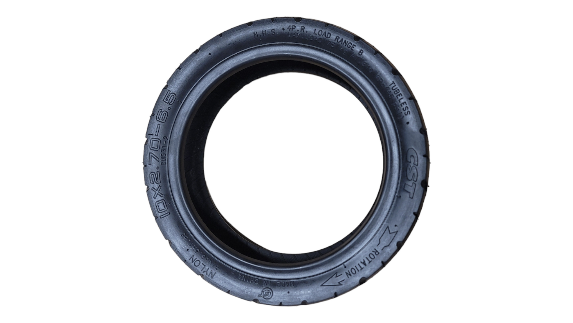 10x2.7 Tubeless Tire With Self Healing Glue For Apollo City/City Pro