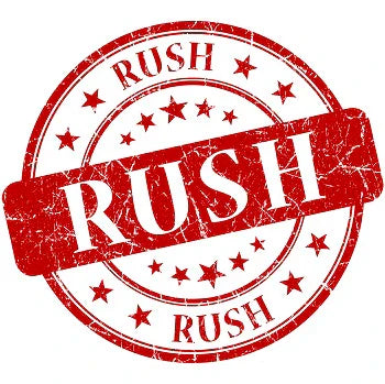 Expedite Rush Fee for same day service