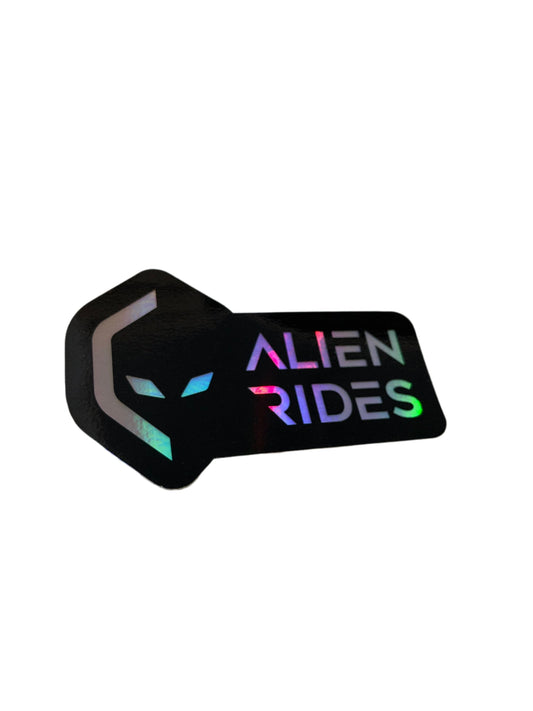 Alien Rides Reflective Stickers